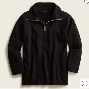 J. Crew University Terry Long Half Zip